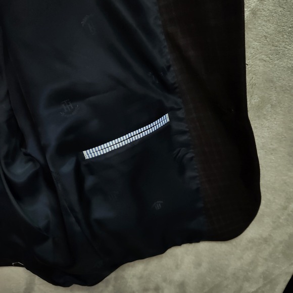 Tommy Hilfiger Conrad Sport Coat Mens 38S 38 Short Purple Plaid TH Flex Office - Picture 9 of 12